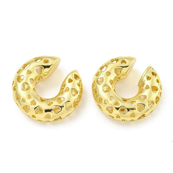 Hollow Brass Cuff Earrings