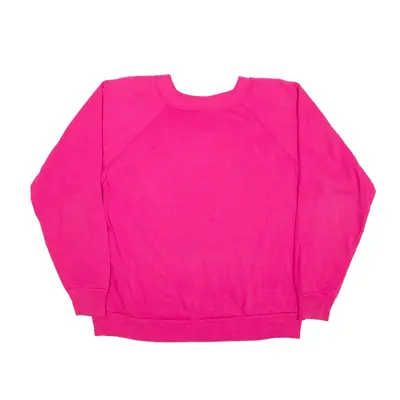 HANES Prayer Sweatshirt Pink 90s Womens L