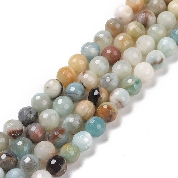 Natural Flower Amazonite Beads Strands