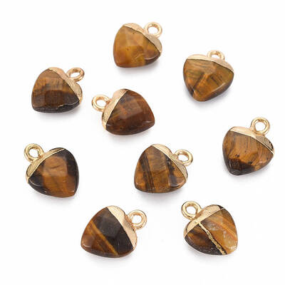 Natural Tiger Eye Charms