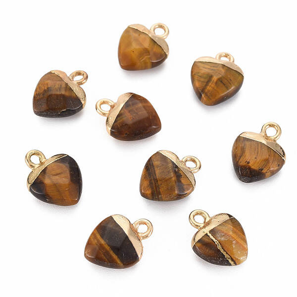 Natural Tiger Eye Charms