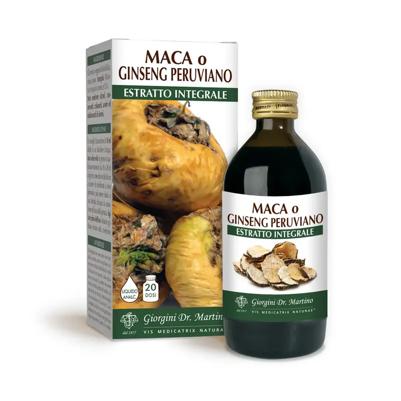 Dr Giorgini Maca or Peruvian Ginseng Full Extract Non-Alcoholic Liquid 200ml