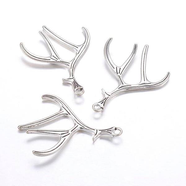 Tibetan Style Alloy Deer Antler Pendants