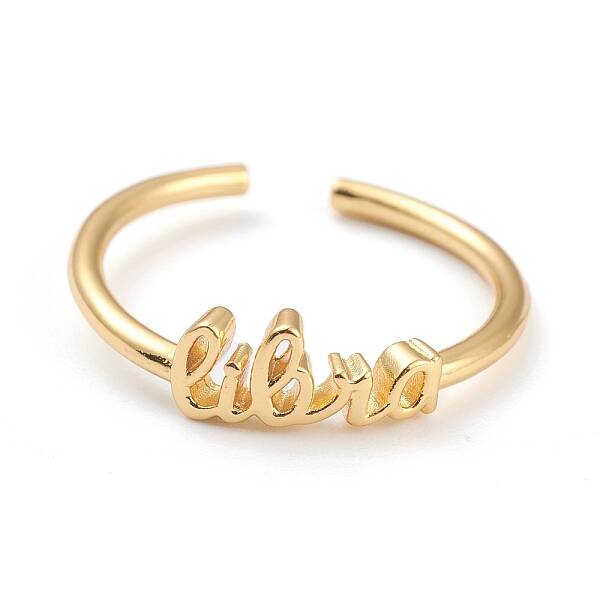 Constellation/Zodiac Sign Brass Cuff Rings