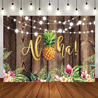 Aperturee Tropical Hawaiian Luau summer Backdrop for Decor