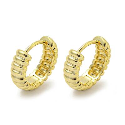Brass Hoop Earrings