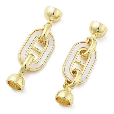Brass Fold Over Clasps