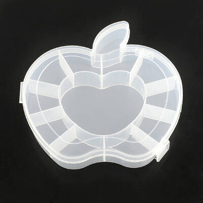 Apple Plastic Bead Storage Containers