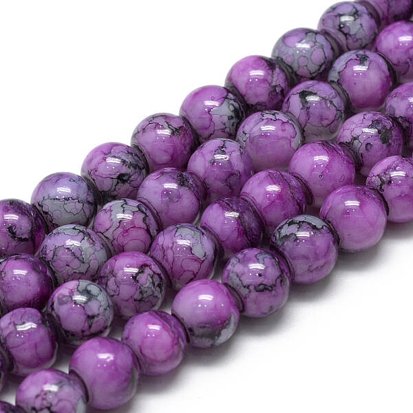 Baking Painted Glass Beads Strands