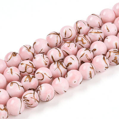 Baking Painted Glass Beads Strands