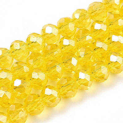 Electroplate Glass Beads Strands