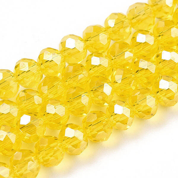 Electroplate Glass Beads Strands