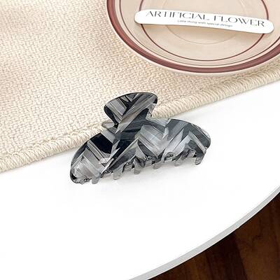 Stripe Theme Acrylic Claw Hair Clips