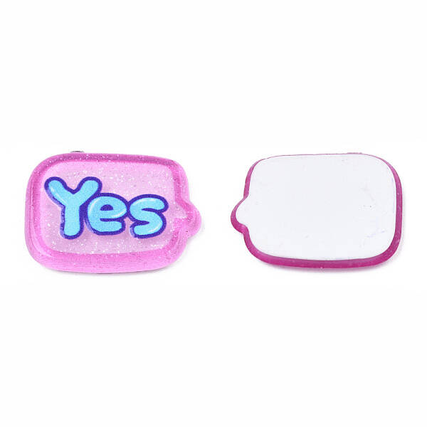 Transparent Printed Acrylic Cabochons