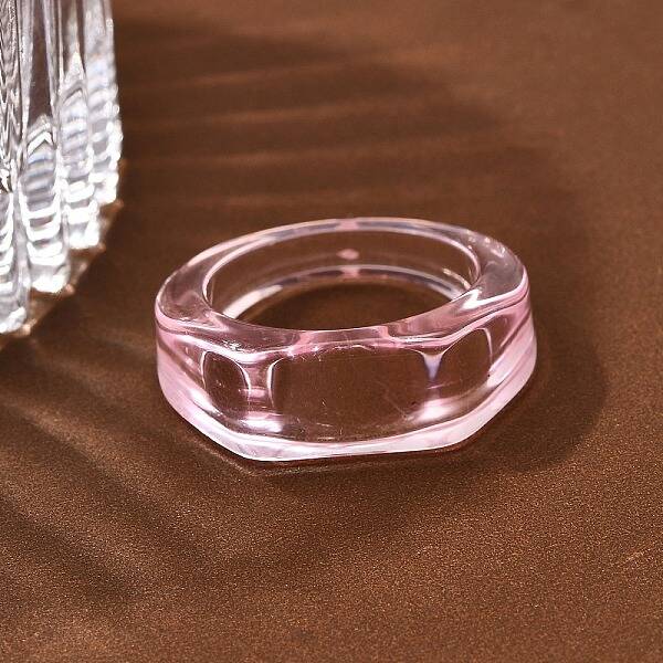 Kids Transparent Acrylic Glue on Ring Base
