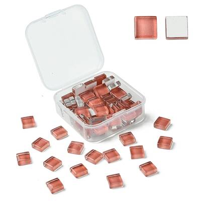 60Pcs Transparent Glass Cabochons