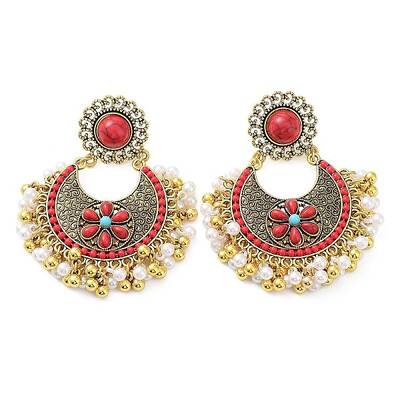 Resin Boho Stud Earrings