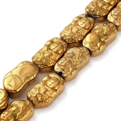 Electroplated Synthetic Non-magnetic Hematite Beads Strands