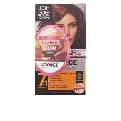 Llongueras Color Advance Coffee Salon Collection Hair Color 6.34 Dark Golden Copper Blonde