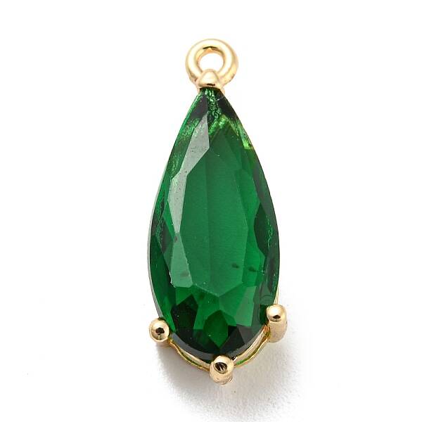 Brass Pave Cubic Zirconia Pendants