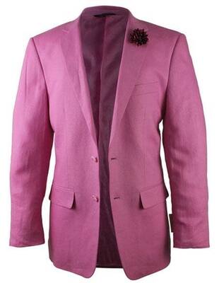 Mens Pink Linen Jacket