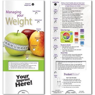 300 Customized Pocket Slider - Managing Your Weight - Health Tips ...