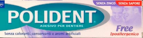 Polident Hypoallergenic Zinc-Free Denture Adhesive 40 ml