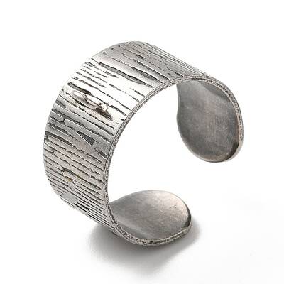 Non-Tarnish 304 Stainless Steel Open Cuff Ring Components