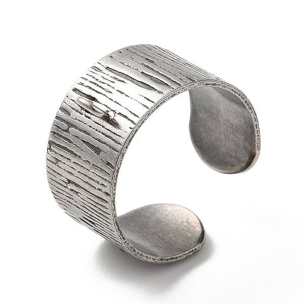 Non-Tarnish 304 Stainless Steel Open Cuff Ring Components