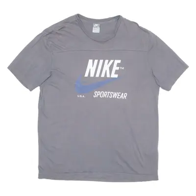 NIKE Mens T-Shirt Grey XL