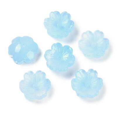 Transparent Spray Paint Glass Beads