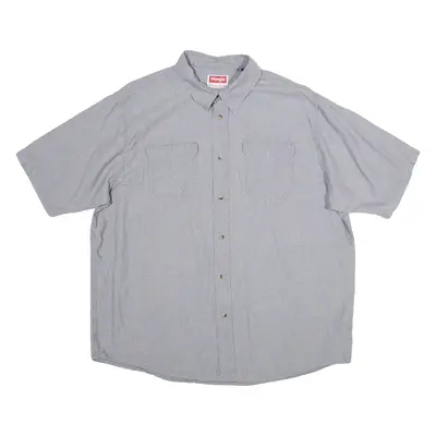 WRANGLER Mens Plain Shirt Grey XL