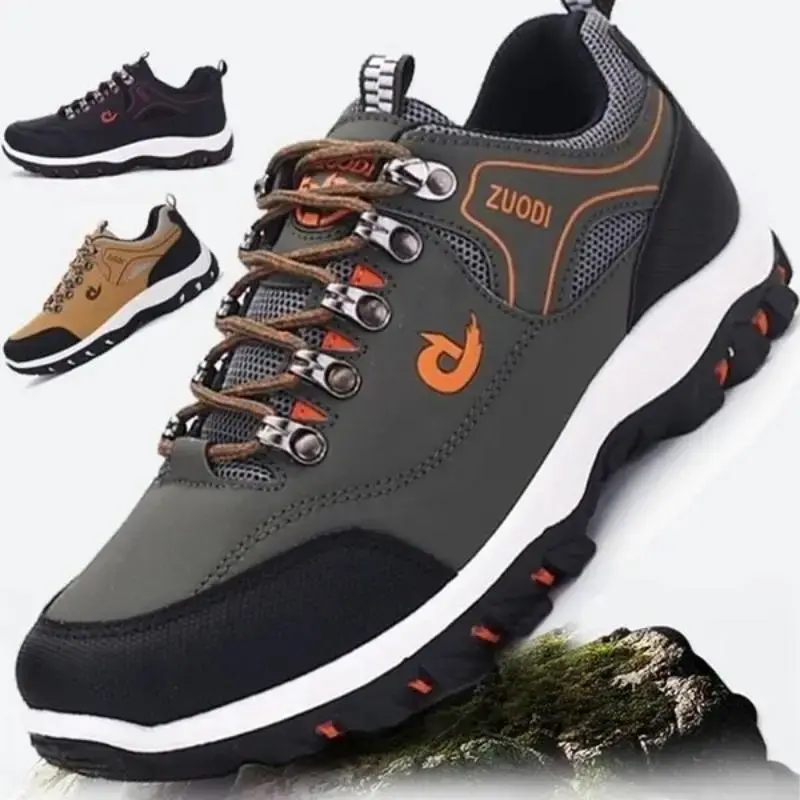 Men Hiking Shoes Waterproof Non-slip Sport Shoes Casual Running Camping Shoes Outdoor Sneakers for Men