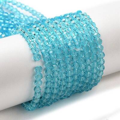 Transparent Glass Beads Strands