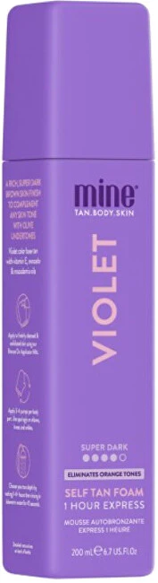 Minetan Self-tanning foam for a dark brown tan with olive undertone Violet 200 ml