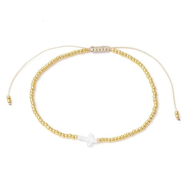 Natural Pearl & Seed Braided Bead Bracelets