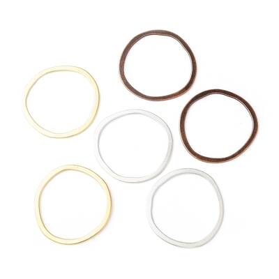 Tibetan Style Alloy Linking Rings