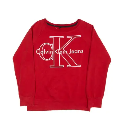 CALVIN KLEIN Sweatshirt Red Boys L