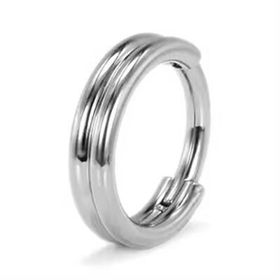 F136 Titanium 2 Line Hoop Nose Rings