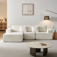 108” Modular Sectional Sofa, Cloud Sectional Couch with Deep Seat, Modern Modular L-Shape Sofa Couch with Chaise,Upholstere...