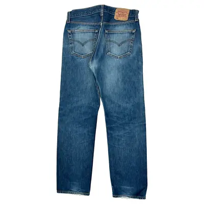 501 Levis Jeans - 32W 31L Blue Cotton