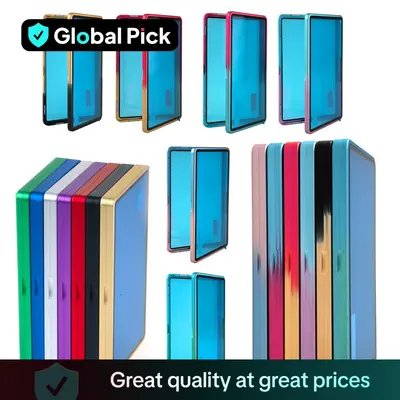 Magnetic Card Protector with Aluminum Alloy Frame, 1 Count/5 Counts Stackable Magnetic Trading Cards Holder, UV-resistant Car...