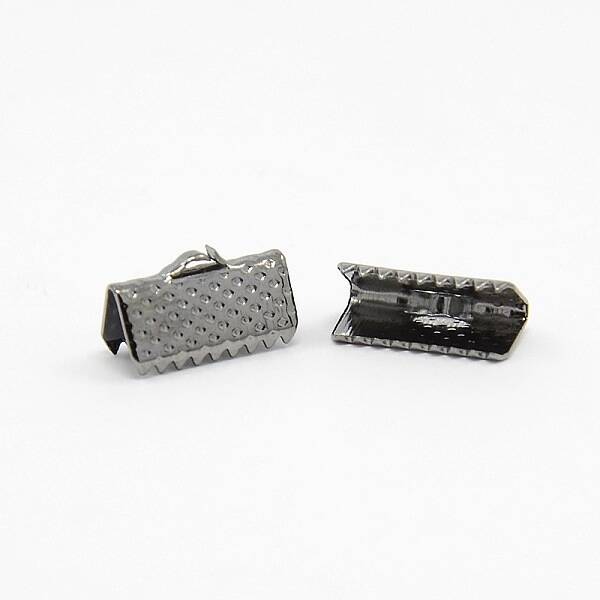 Iron Ribbon Crimp Ends
