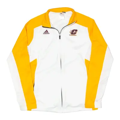 ADIDAS Central Michigan University Track USA Jacket White Womens L