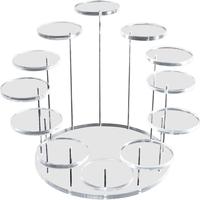Acrylic Cupcake Stand, 1 Count 12-layer Cake Display Stand, Dessert Stand, Pastry Serving Platter Display for Party Wedding ...