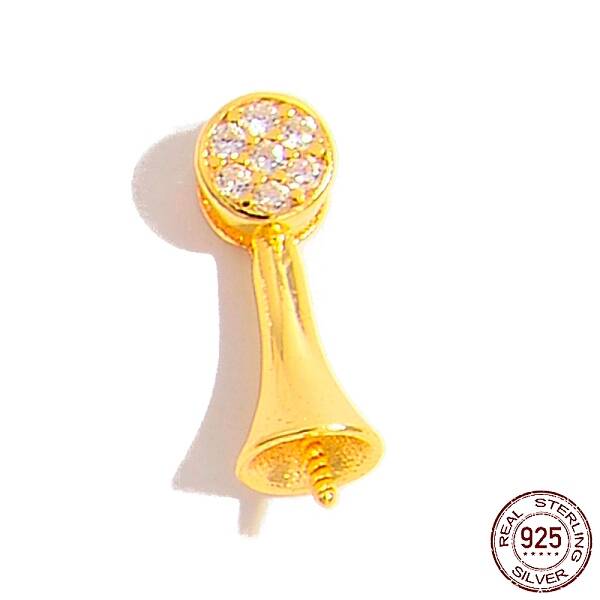 925 Sterling Silver Pin Peg Bails