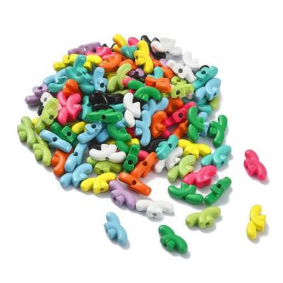 Spray Painted Alloy Beads