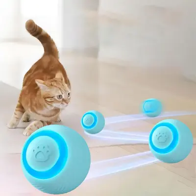 USB Rechargeable Smart Rolling Ball, 1 Count Interactive Cat Toy, Smart Rolling Ball, Pet Interactive Toy, Cat Teaser Toy, Do...