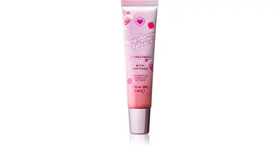 I Heart Revolution Milkshake Strawberry Glaze Nourishing Lip Balm For A Perfect Look With Peptides 9 Ml