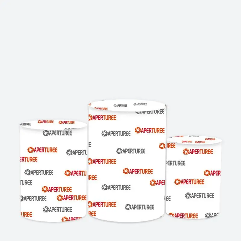 Personalized Backdrop Plinth Cylinder Cover Kit for Party - Aperturee